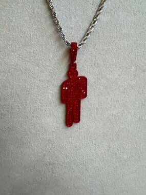 Blohsh Necklace (Red) - Billie Eilish Necklace - Christmas Gifts
